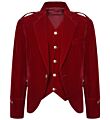 Red Argyle Jacket Velvet