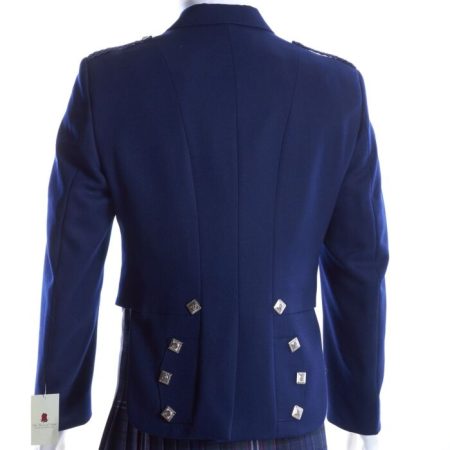 Navy Blue Prince Charlie Jacket BACK