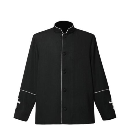 Clergy Men's Coat Priest Jacket FRONT