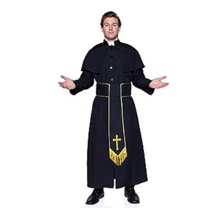 Leg Avenue's Men's 2-Piece Priest Costume: Robe and Belt